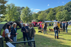 Menschen und Irish Terrier